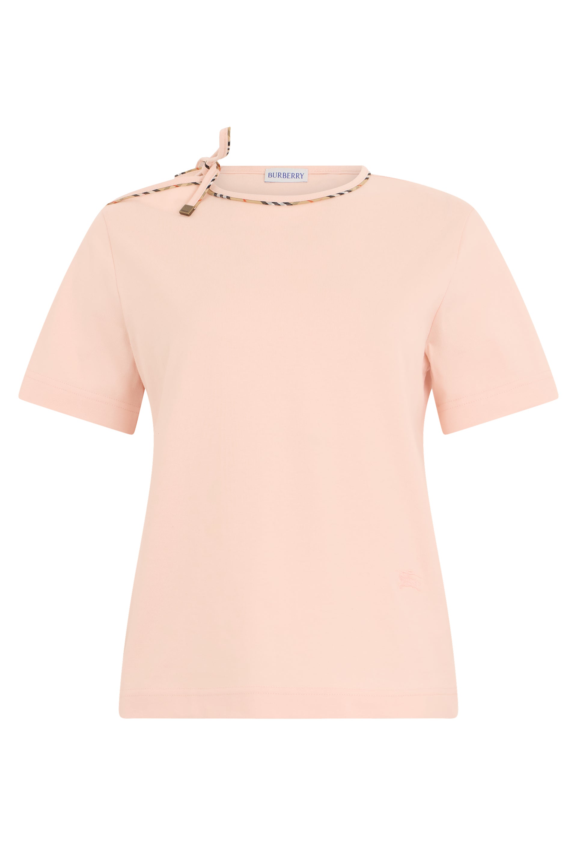 Women's T-shirt with Tartan Detail