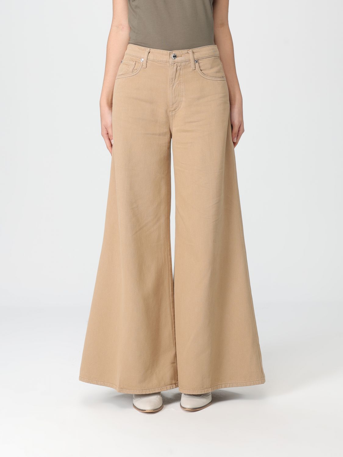 Pants Woman color Beige