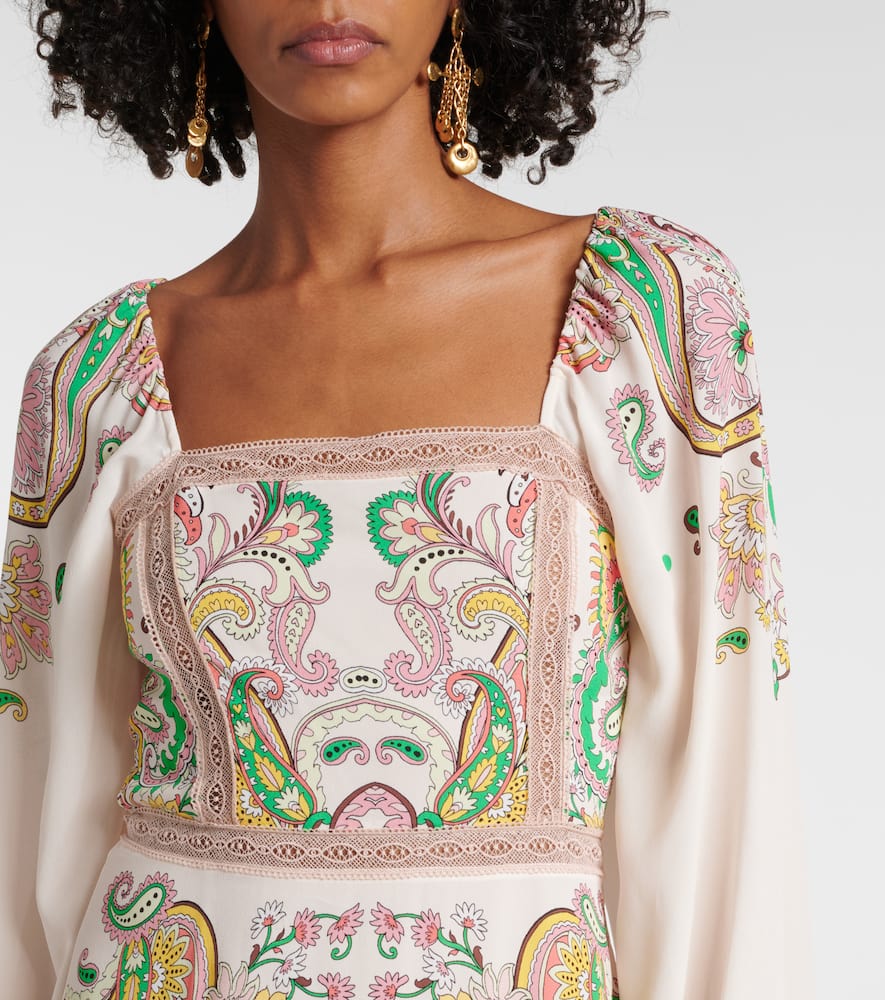 Printed midi dress