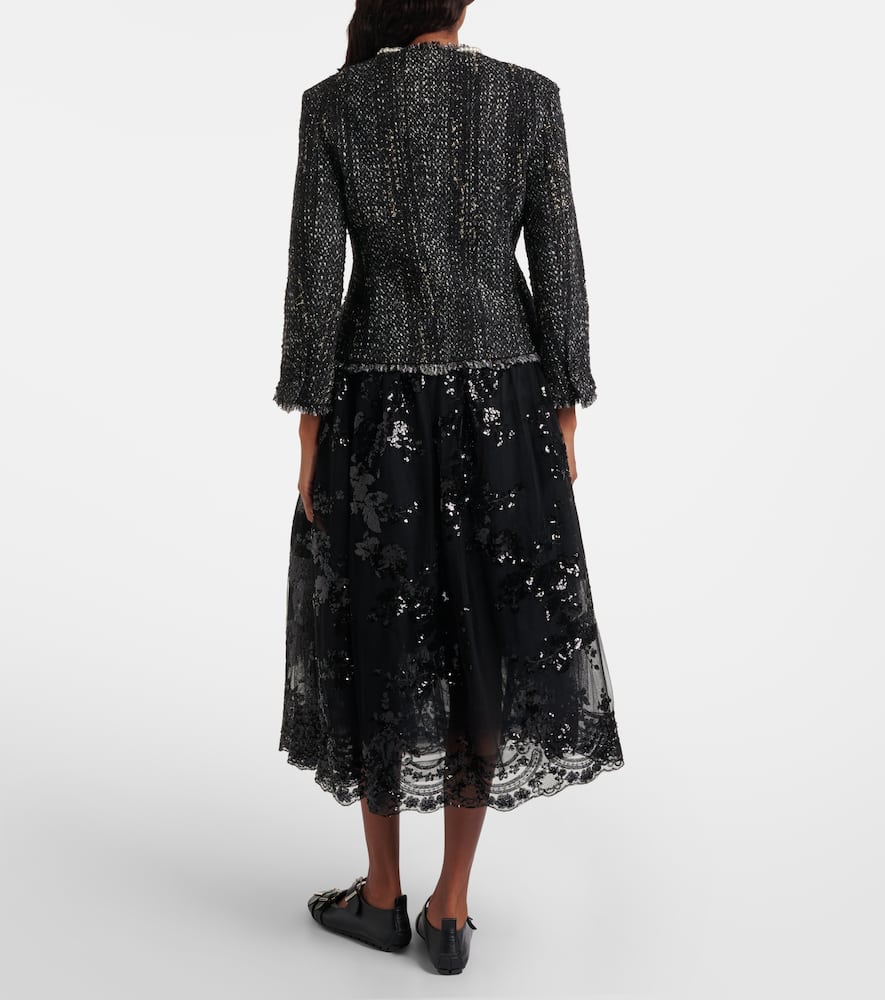 Sequined midi skirt
