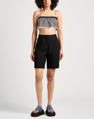 Woman Top Black Size 4 Cotton