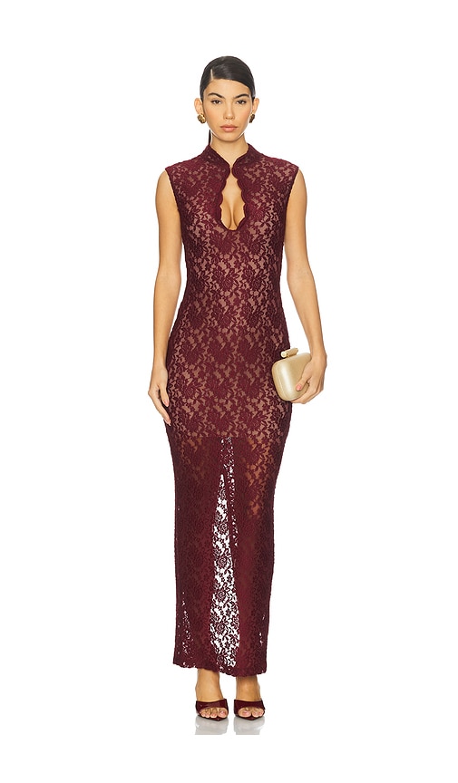Nookie Mystique Maxi Dress in Wine. XL also in L, M