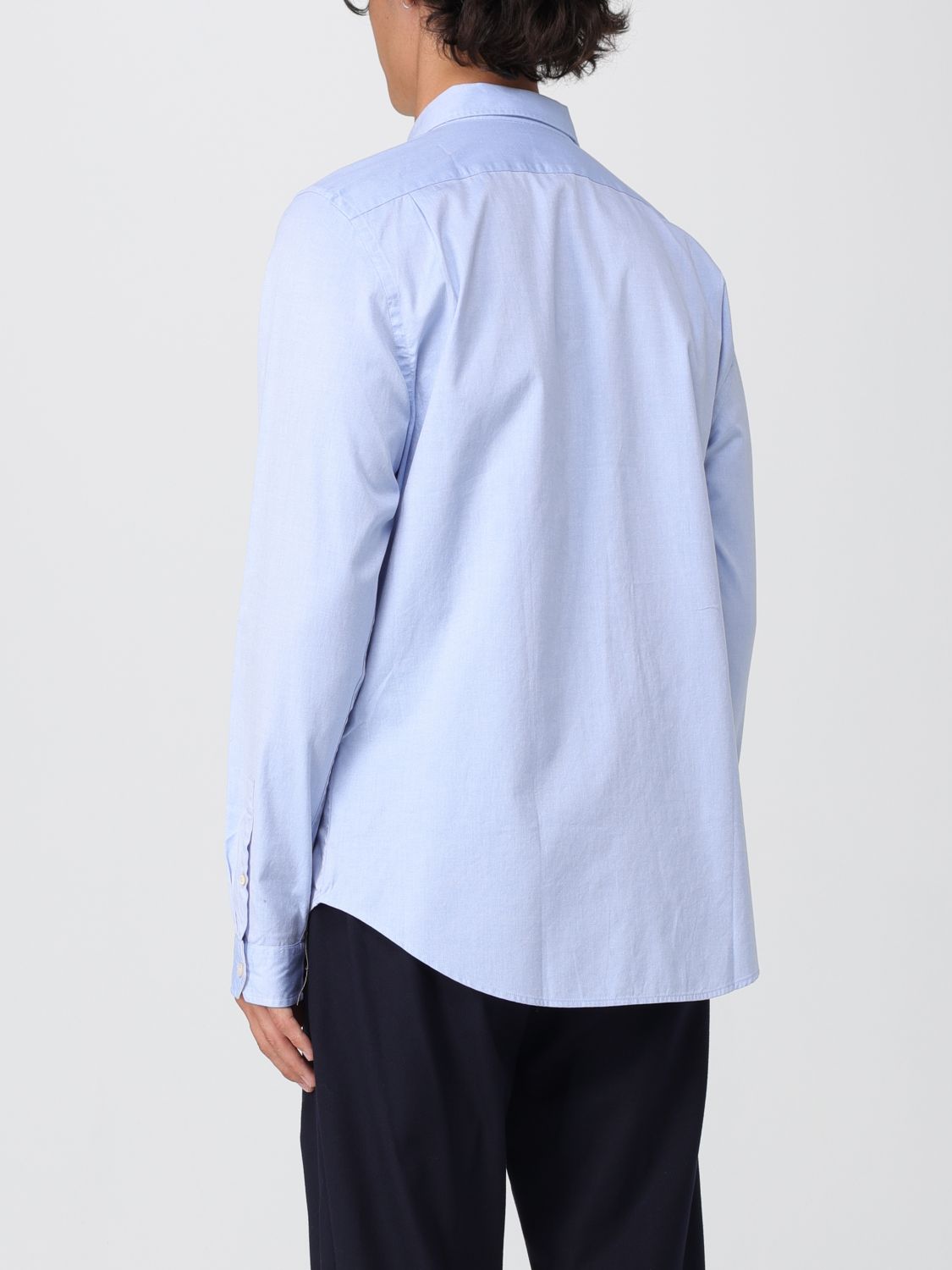 Shirt Men color Gnawed Blue