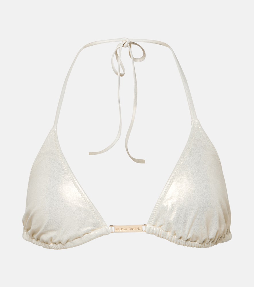 Andorra triangle metallic bikini top