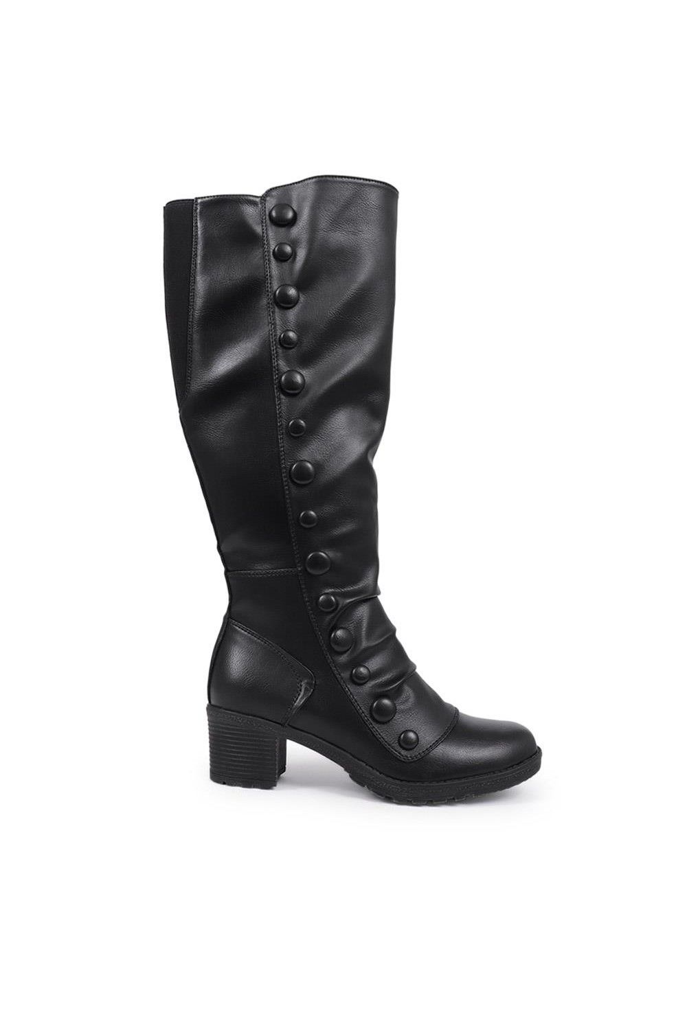 Pavers Women's Knee-High Boots in Black