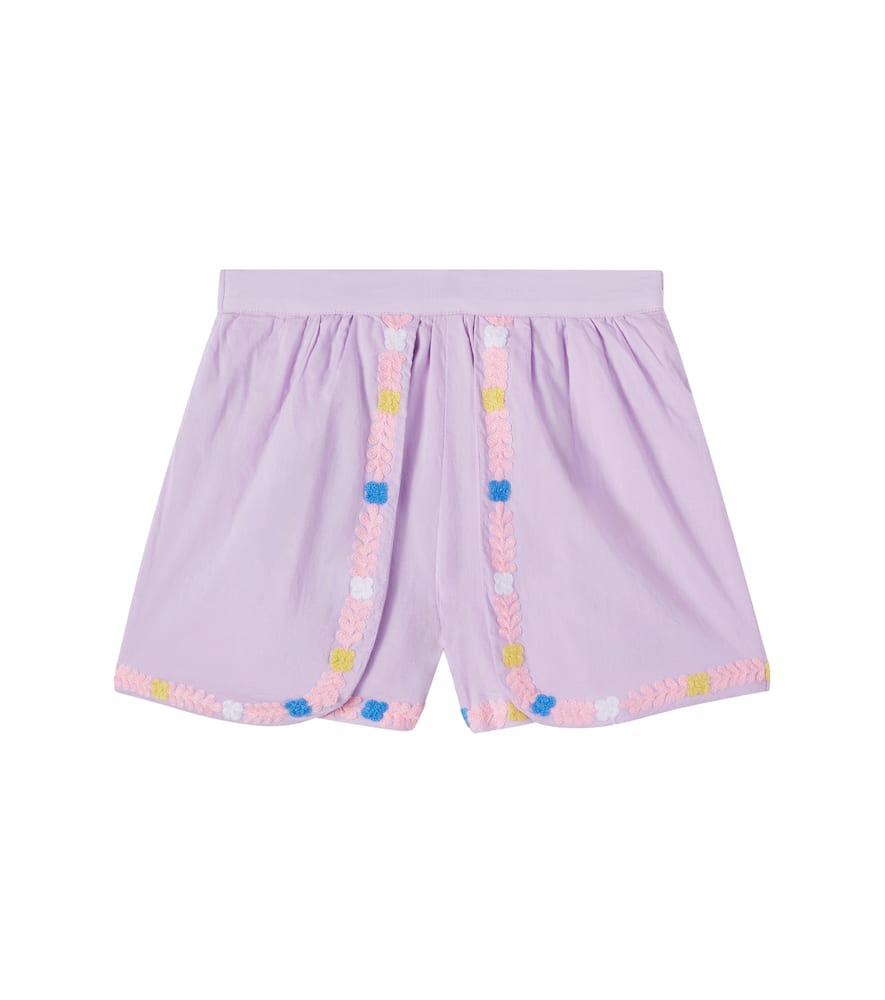 Asya embroidered cotton shorts