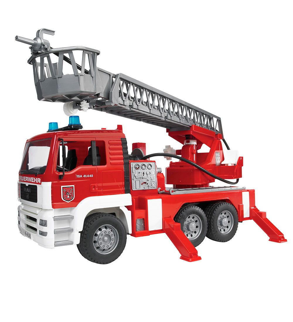 Bruder Car - MAN TGA Fire Truck w. Lights and Sound - 02771 - Bruder - OneSize - Car