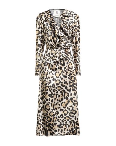 Woman Maxi dress Sand Size S Viscose, Polyester