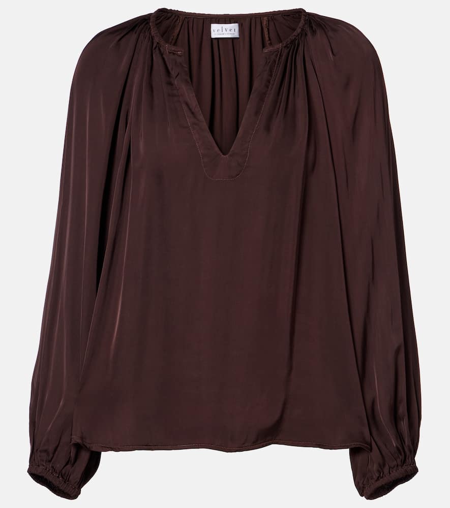 Lyla satin blouse
