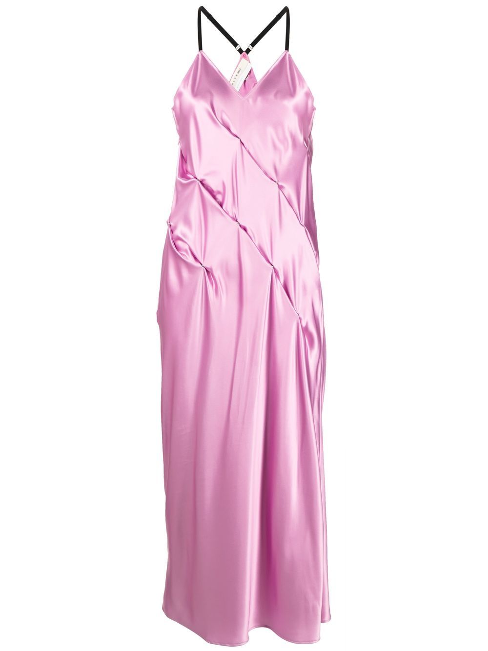 Press-stud slip dress