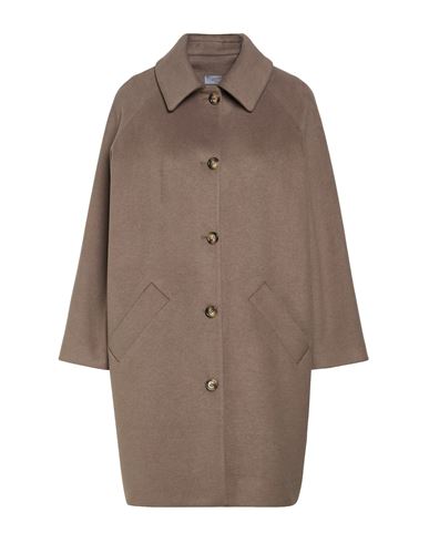 Woman Coat Taupe Size 12 Acrylic, Synthetic fibers, Wool, Alpaca wool, Mohair wool