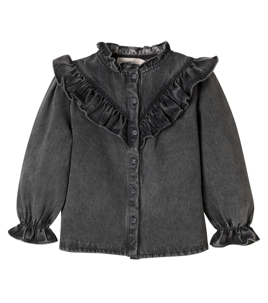Roby ruffled denim shirt