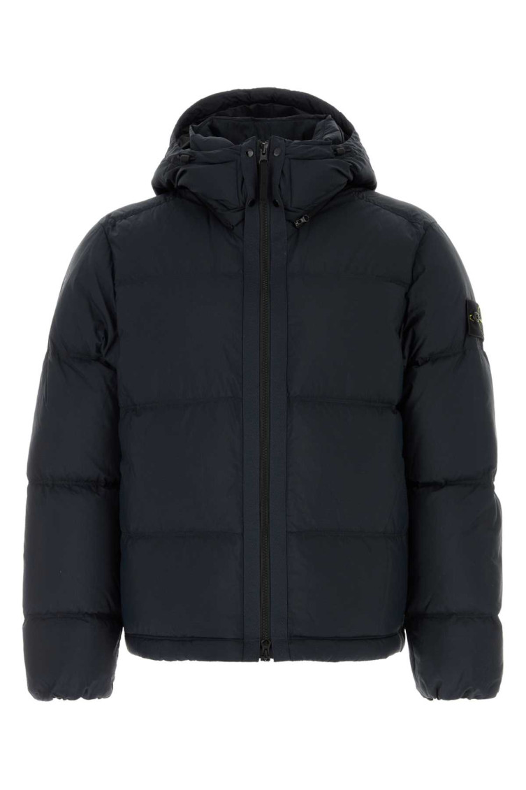 Stone Island - hooded jacket quilted texture side pocket