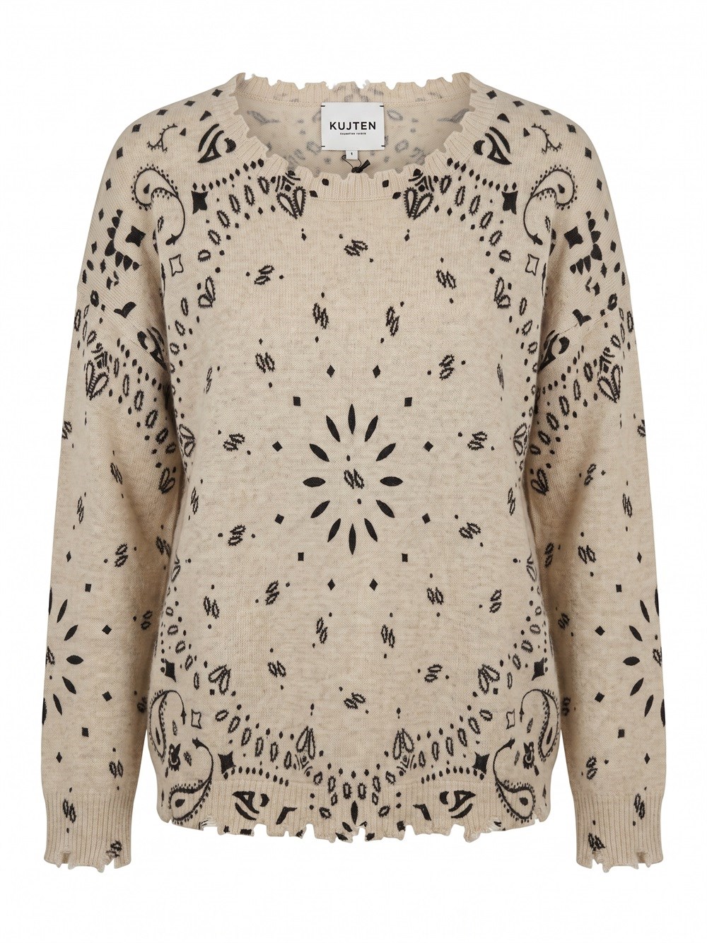 `Mela Bandana` Round Neck Sweater