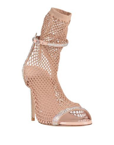 Le Silla Woman Sandals Beige Size 7.5 Textile fibers, Leather