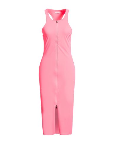 Woman Midi dress Coral Size 0 Polyester, Elastane