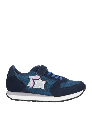 Kid Girl Sneakers Navy Size 4Y Textile fibers, Leather