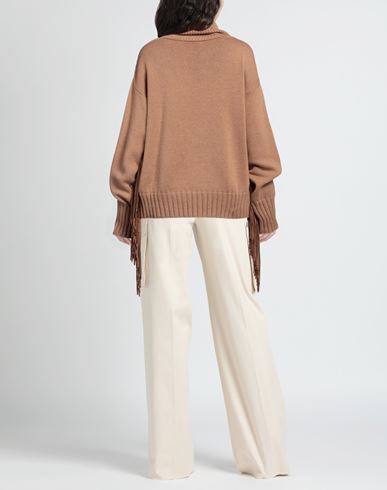Snobby Sheep Woman Turtleneck Camel Size 10 Wool, Cashmere