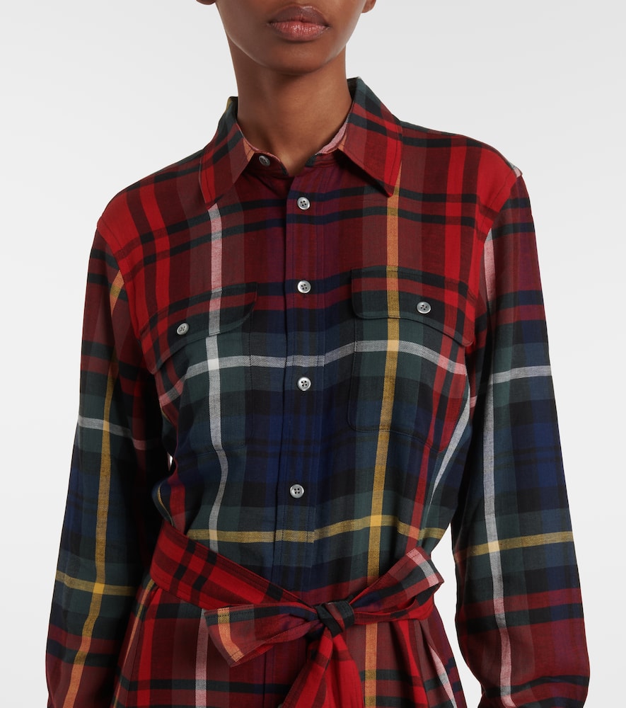 Polo Ralph Lauren Checked cotton-blend shirt dress
