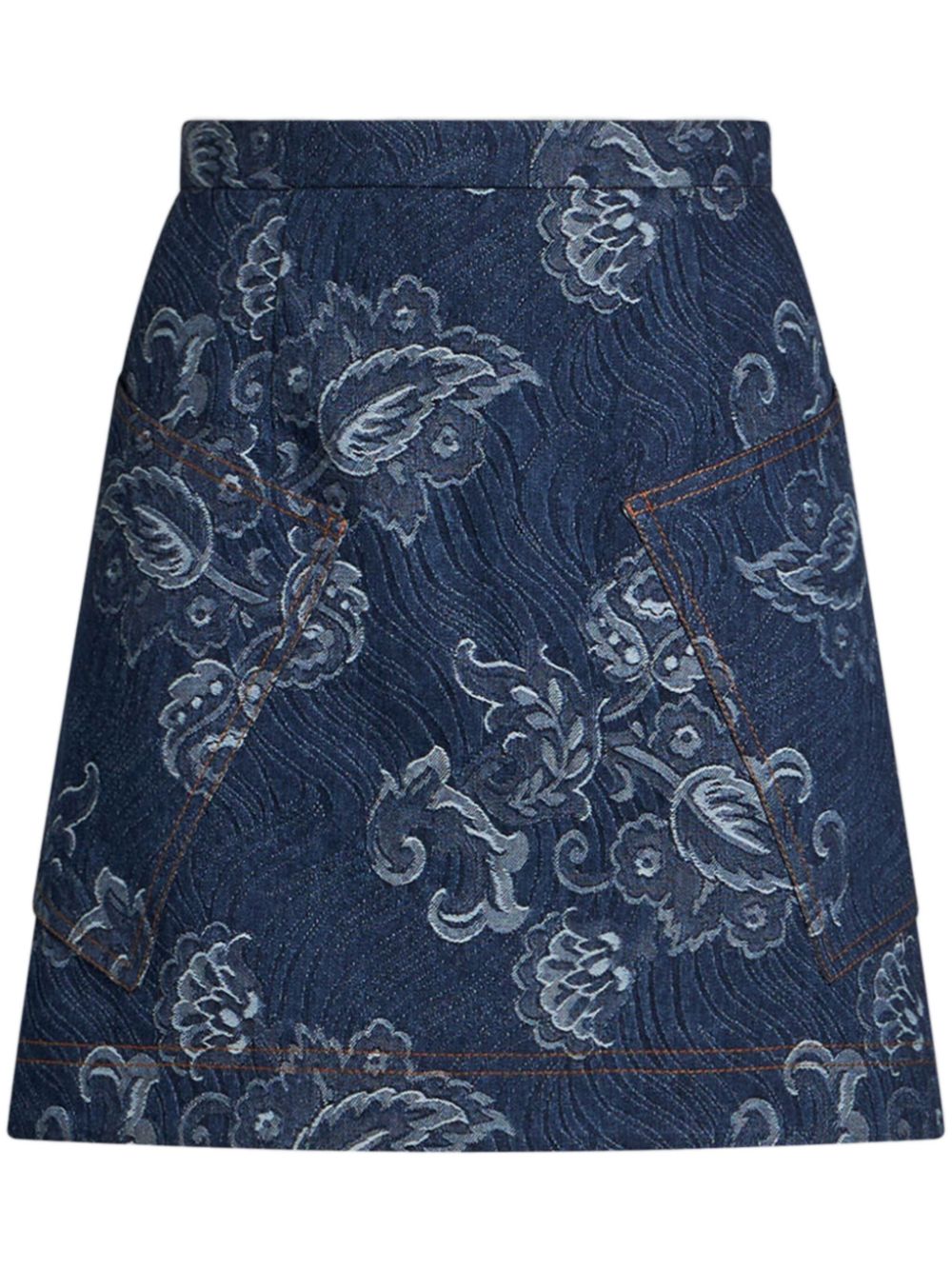 Denim mini skirt - Blue