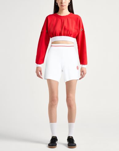 Woman Shorts & Bermuda Shorts White Size S Viscose, Polyester, Elastane