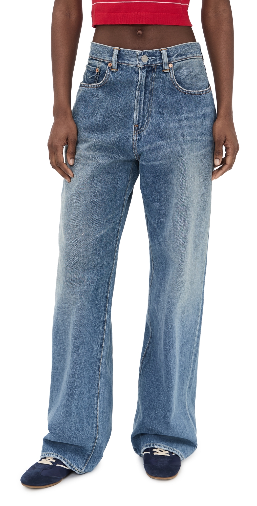 Teri Wide Leg Jeans Rehan Blue