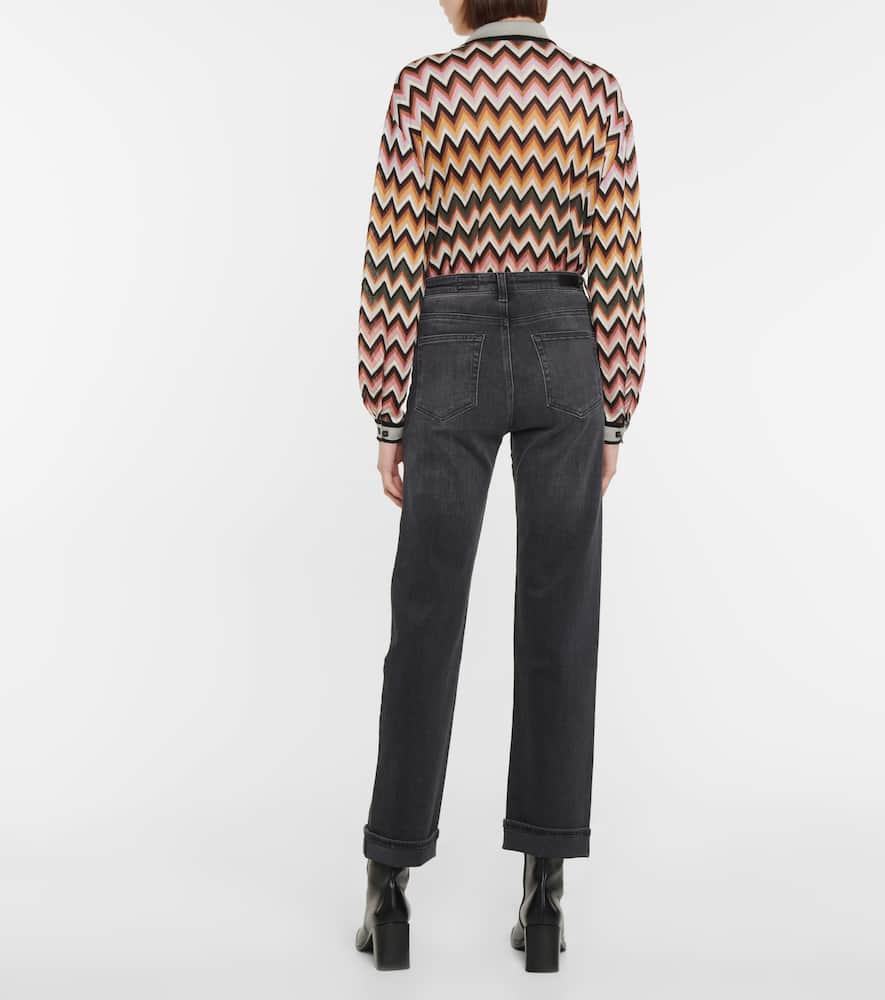 Alexxis high-rise straight jeans