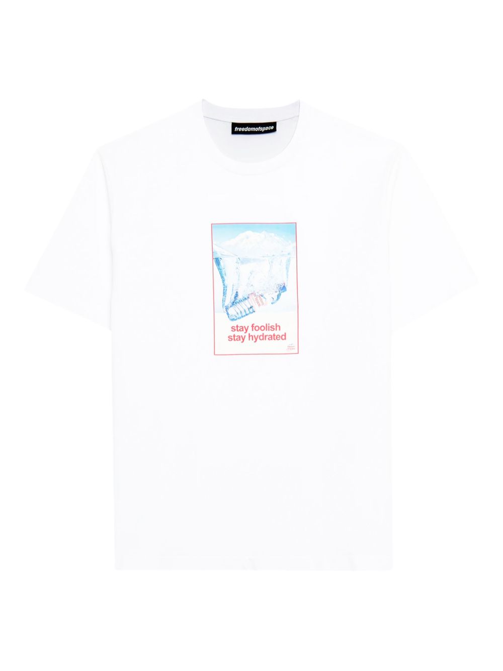 FREEDOM OF SPACE cotton T-shirt - White