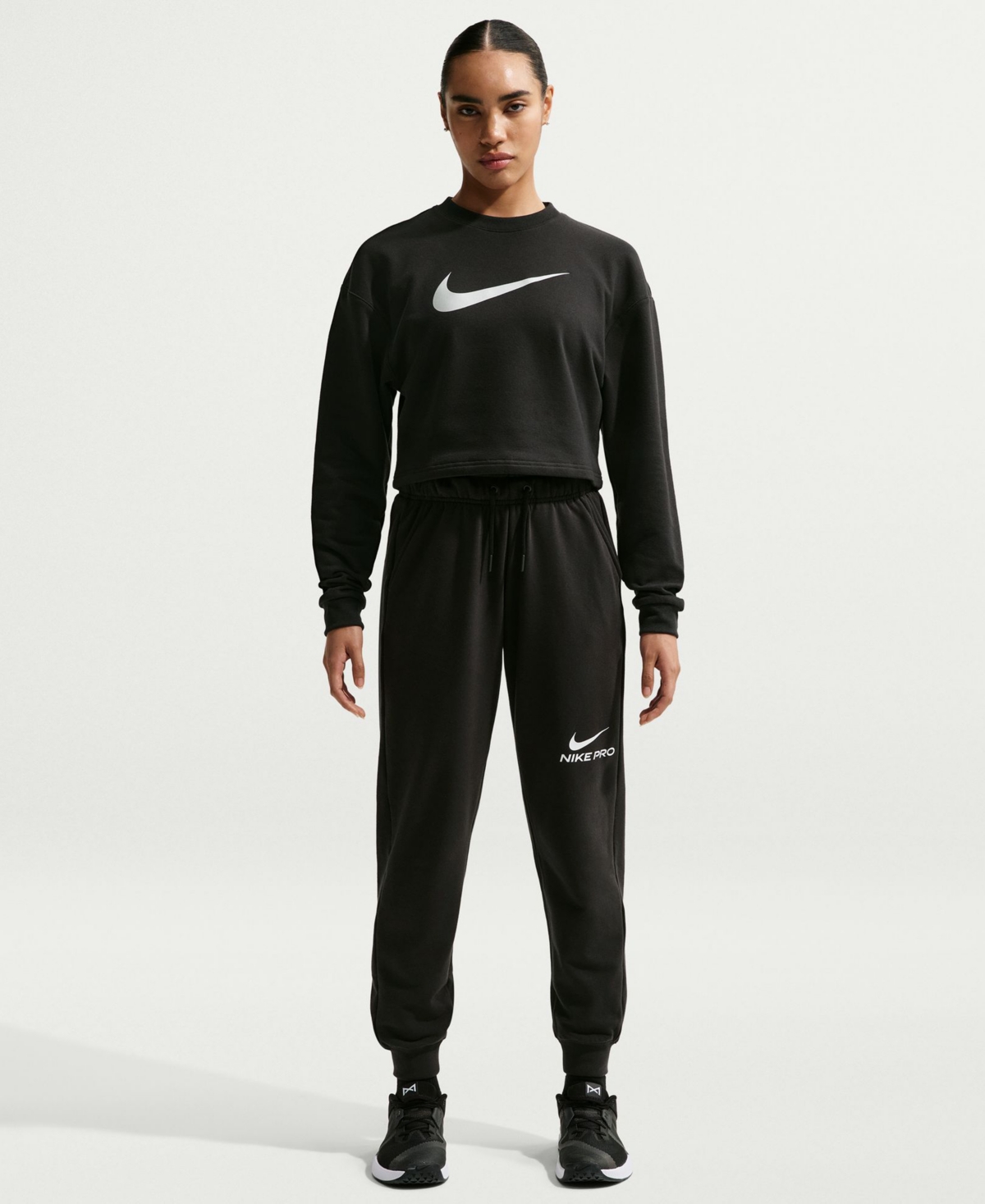 Pro Women's Dri-fit French Terry Pants - Black