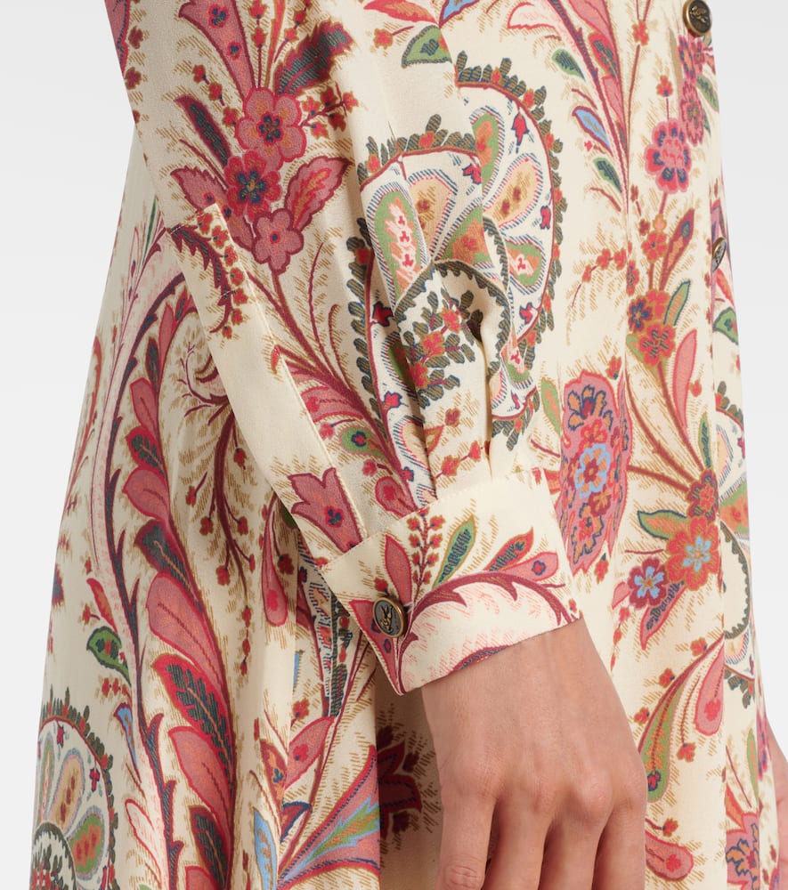 Paisley shirt dress