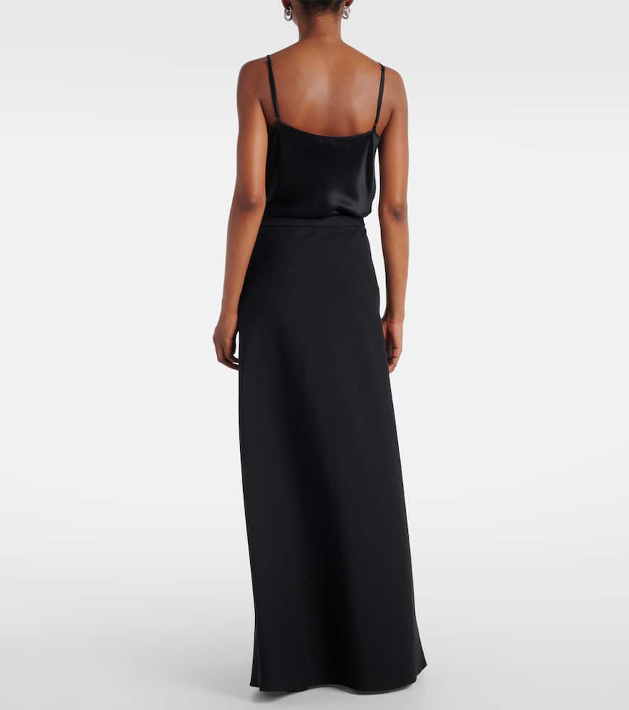 Vernice jersey maxi skirt