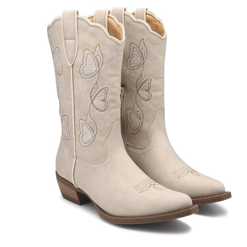 Kids' Iyla Butterfly Western Boot Little/Big Kid Boots (Light Taupe)