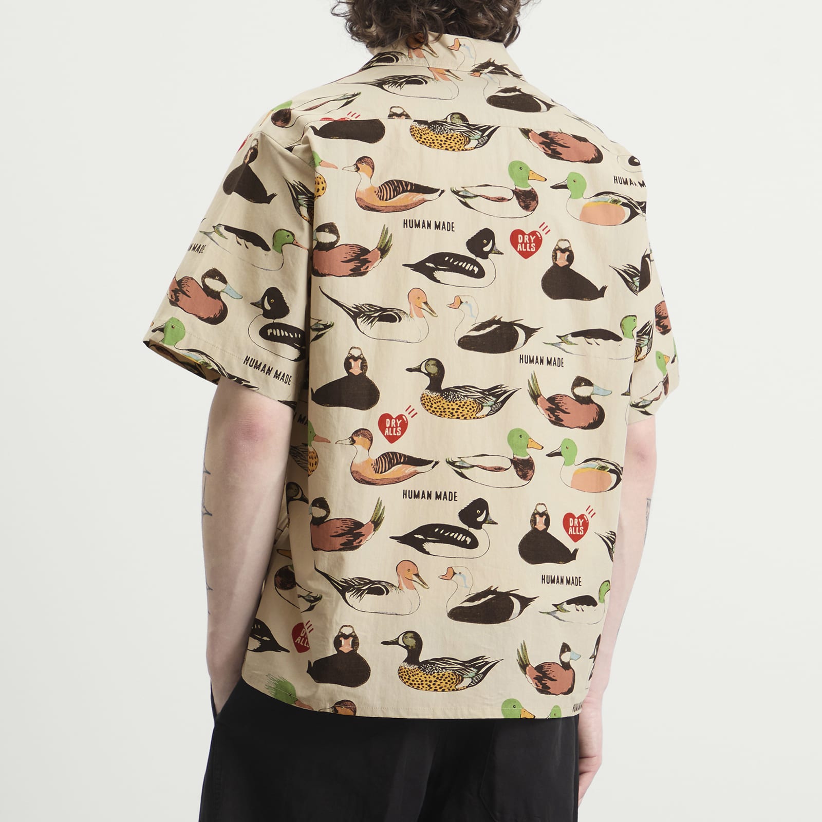 Men's Decoy Duck Printed Shirt Beige