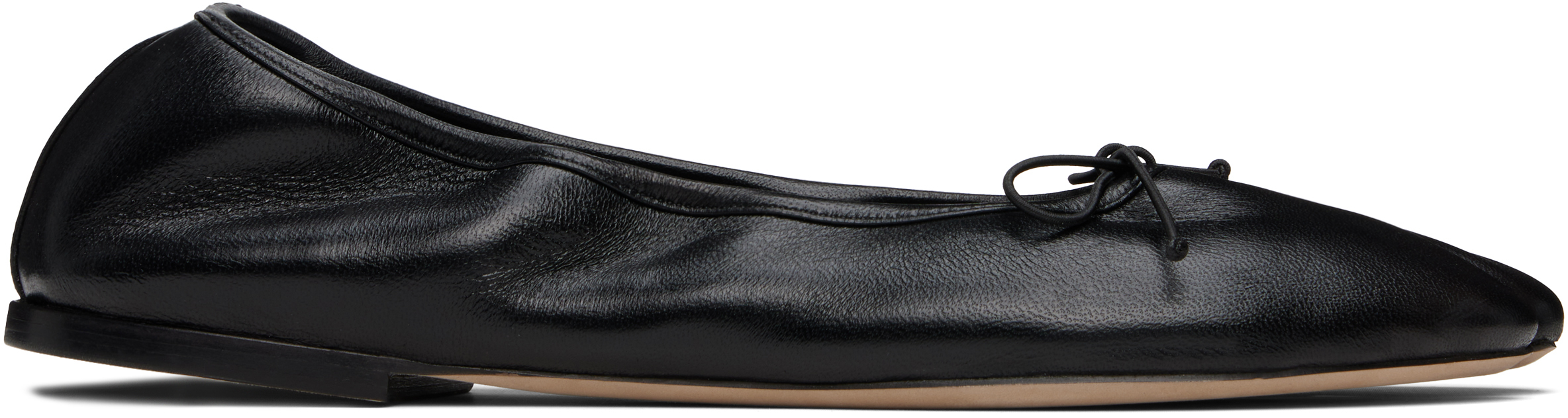 SSENSE Exclusive Black Tabi Stretch Ballerina Flats