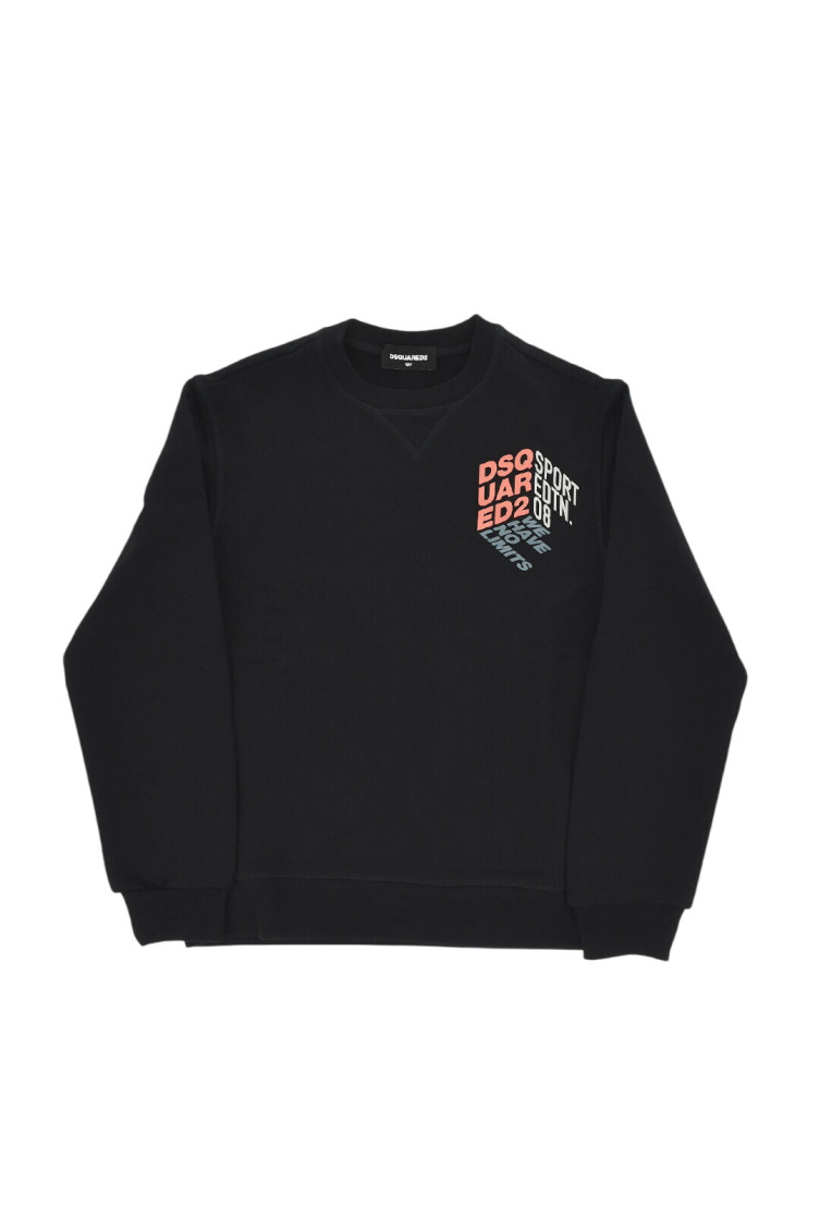 Boys Black Logo Sweatshirt