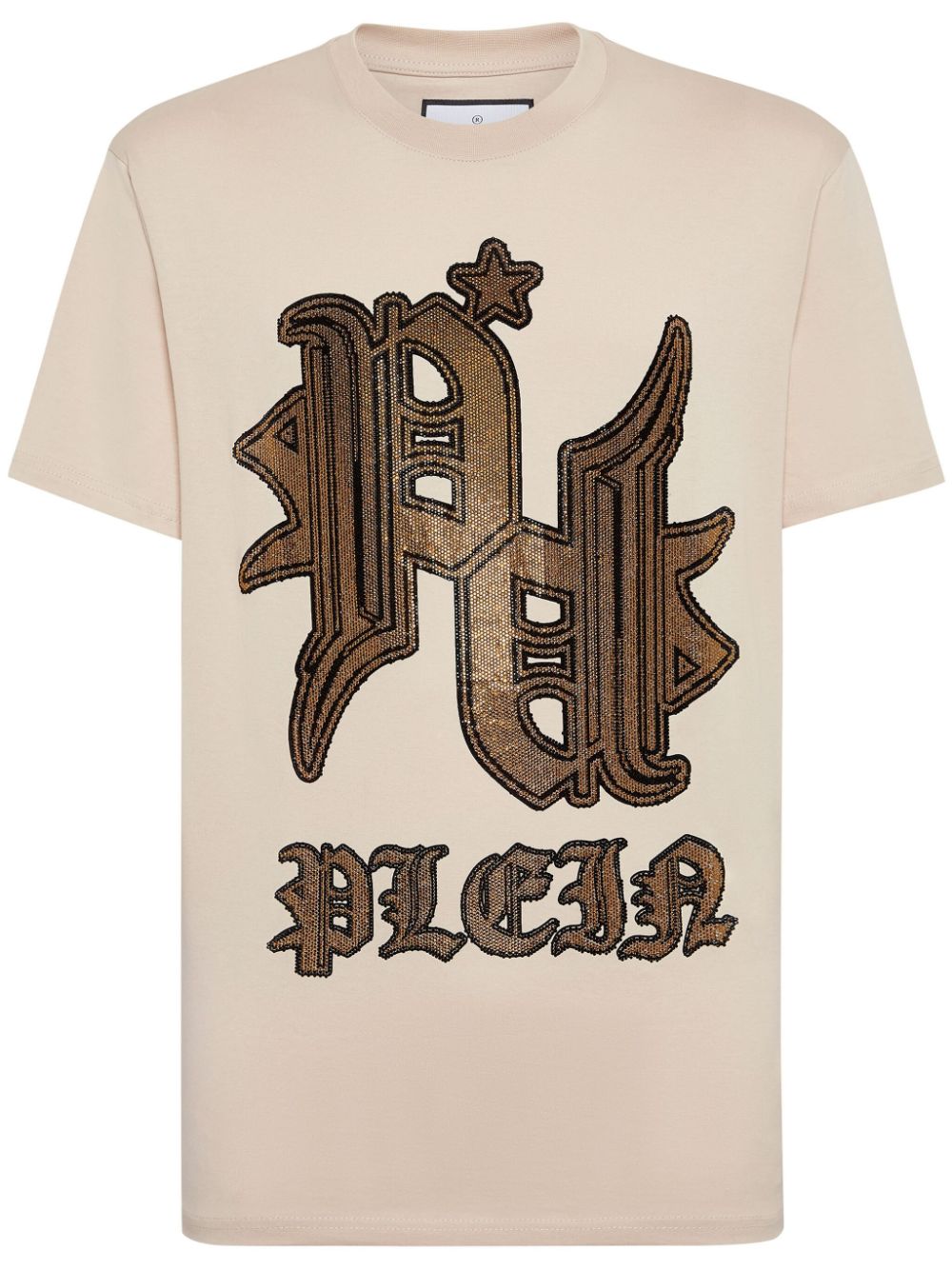 Tattoo rhinestone-embellished T-shirt - White