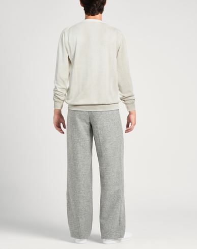 Man Sweater Light grey Size 42 Cotton