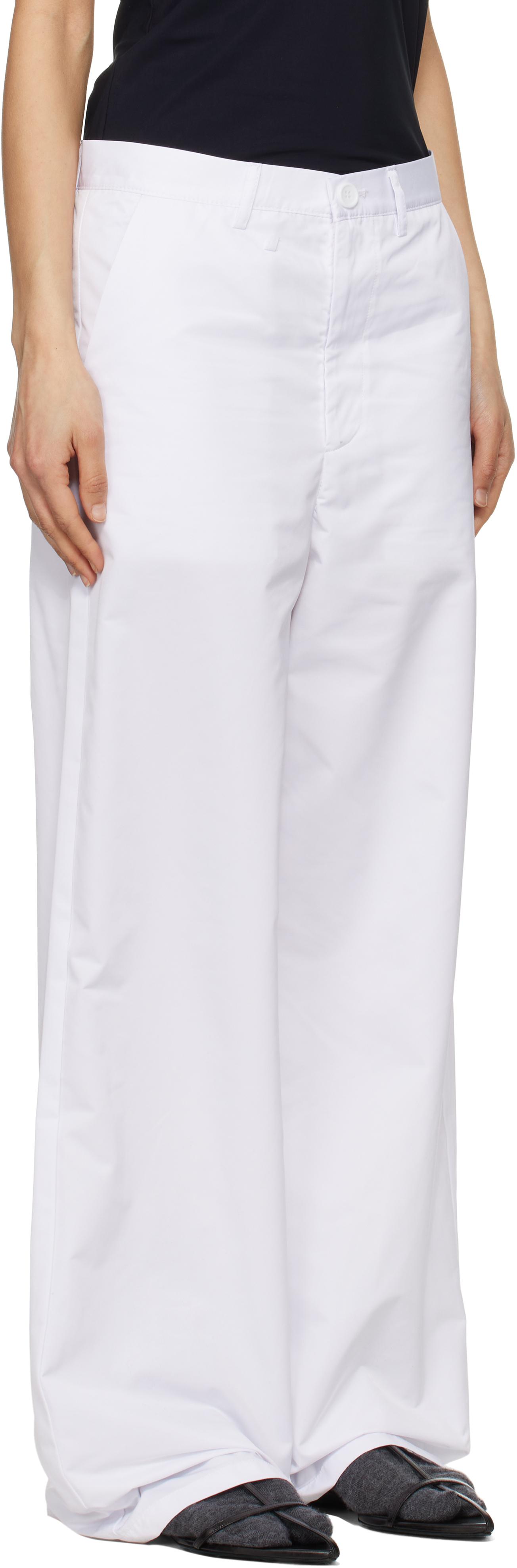 LII White Sport Trousers