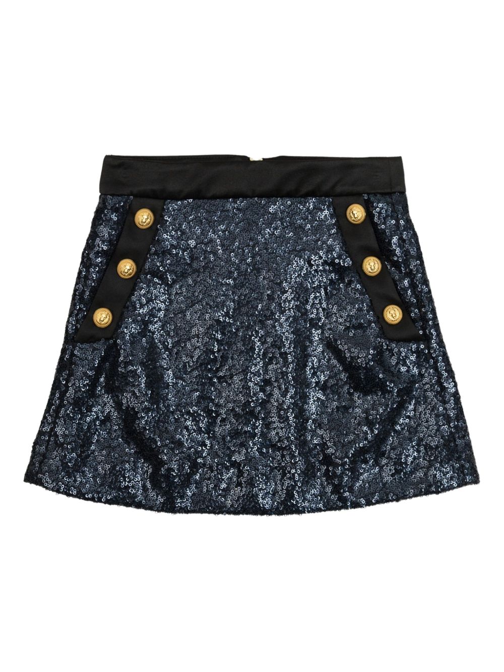 Sequin-embellished skirt - Black