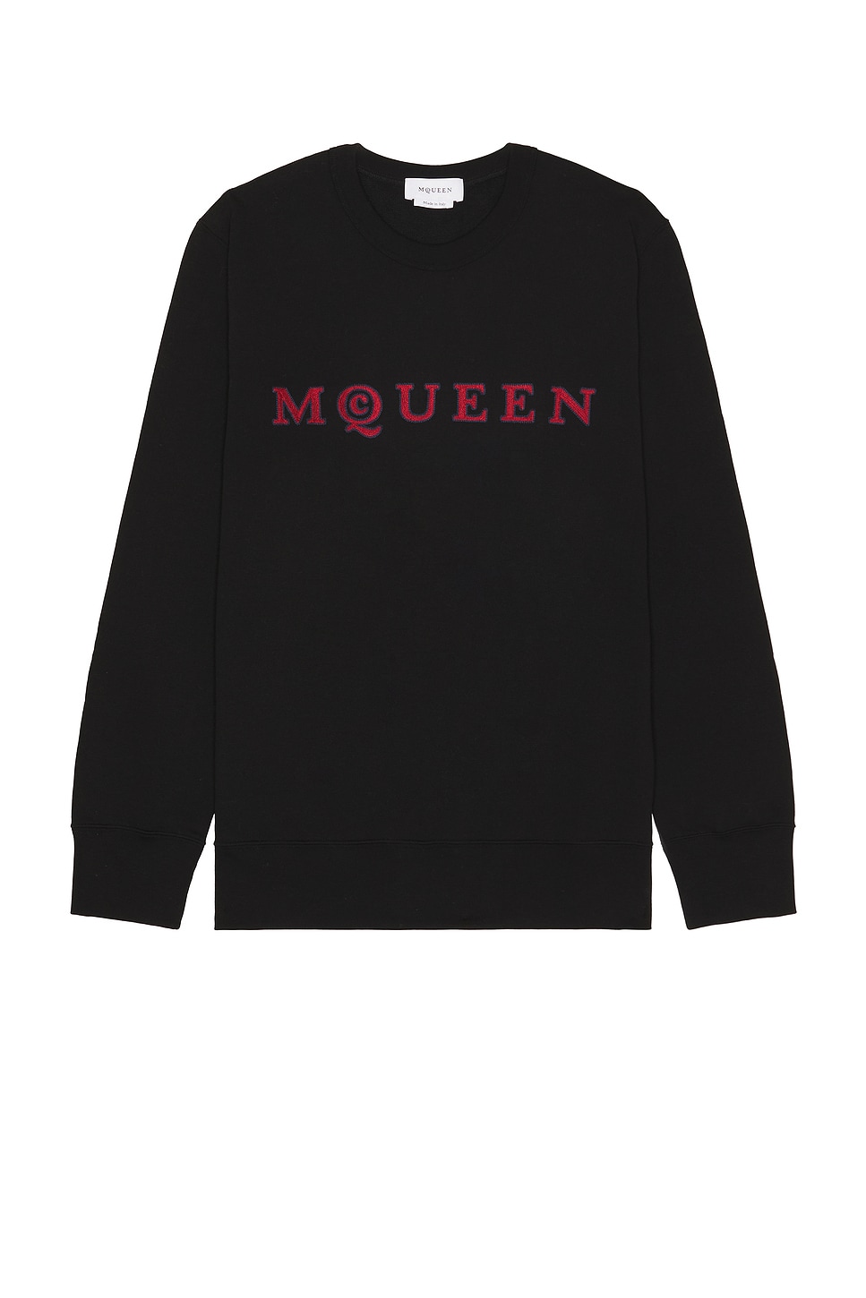McQueen Embroidered Sweatshirt in Black