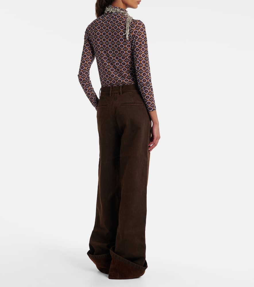 High-rise straight jeans
