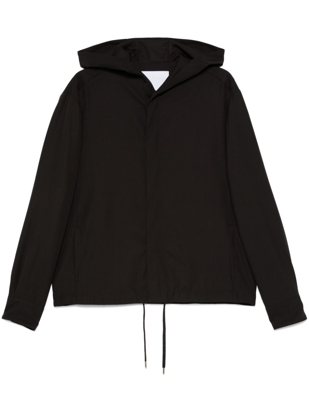 Twill-weave hoodie - Brown