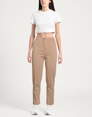 Woman Pants Camel Size 8 Cotton