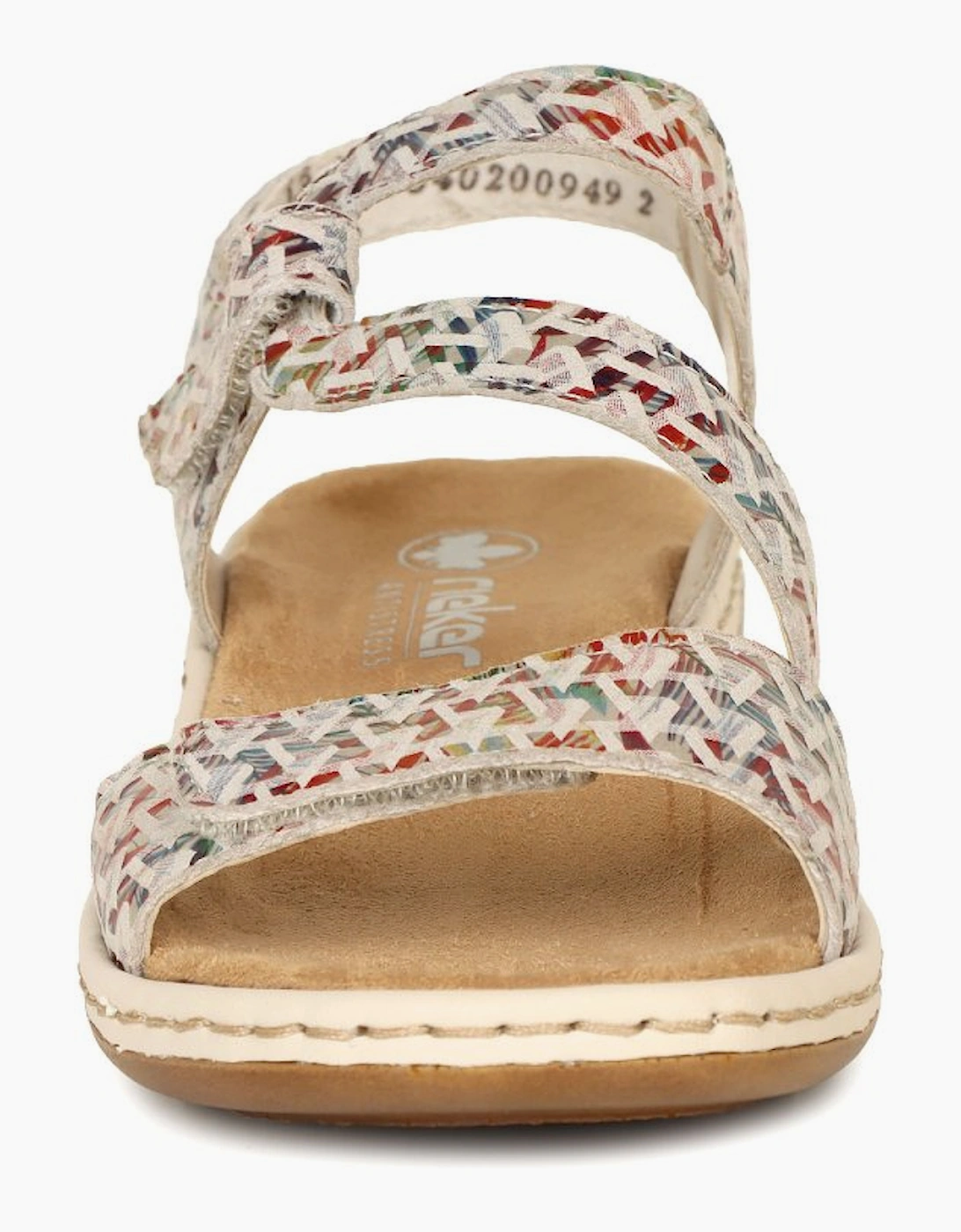Rieker Women's Sphere Womens Riptape Sandals - Multi Colour