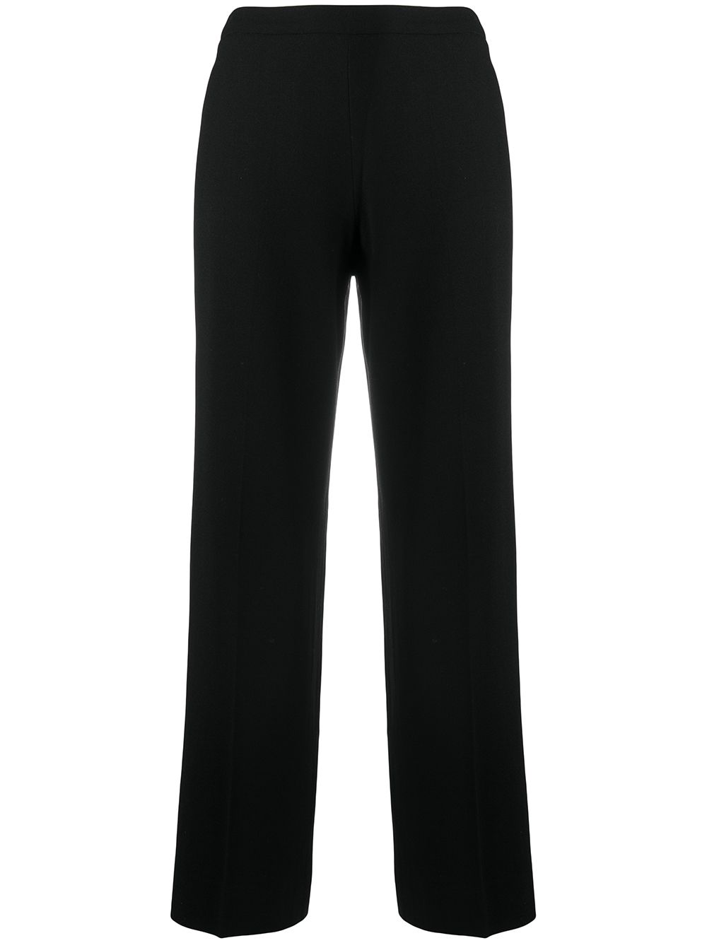 Straight-fit tailored trousers - Black