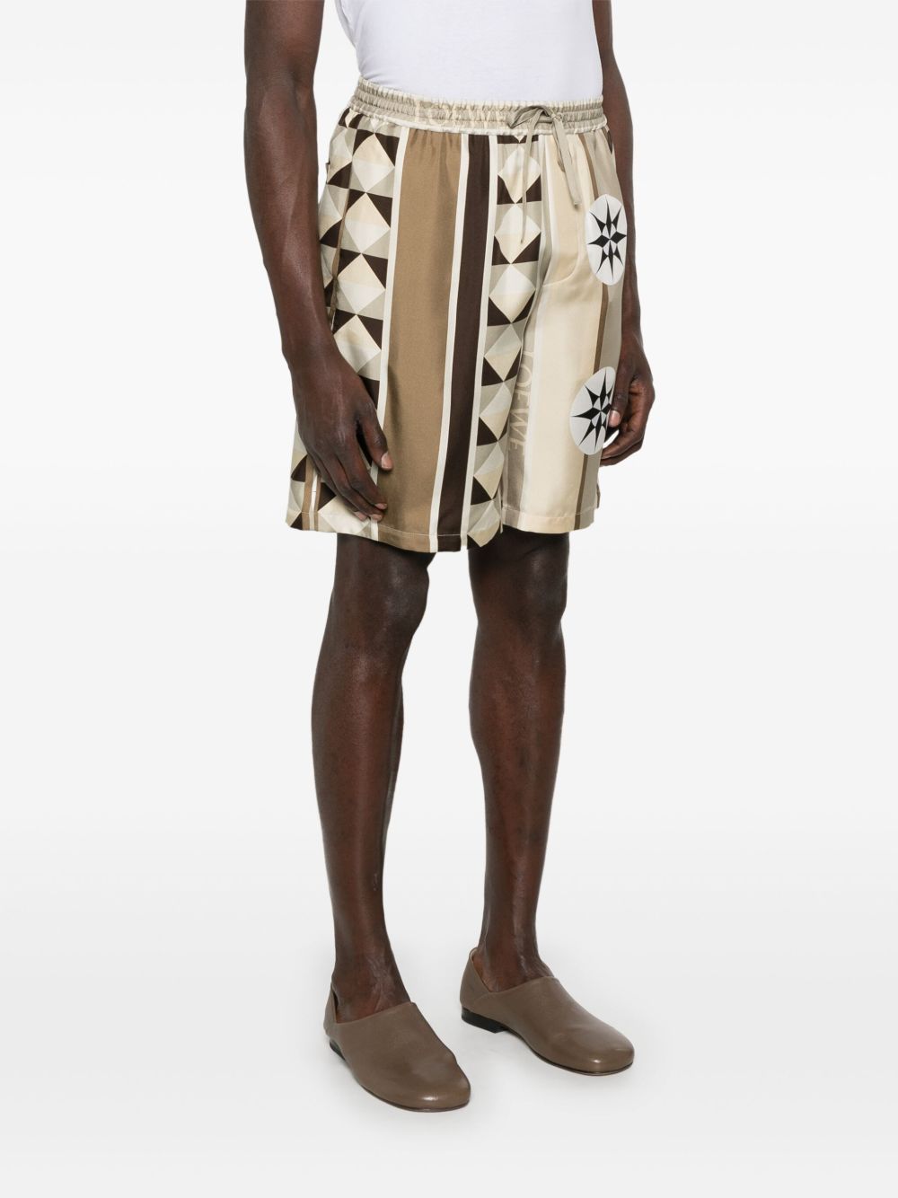 Loewe Paula's Ibiza Printed Silk Shorts
