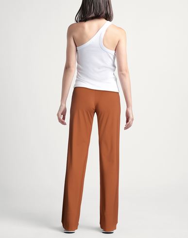 Woman Pants Tan Size L Polyamide, Elastane