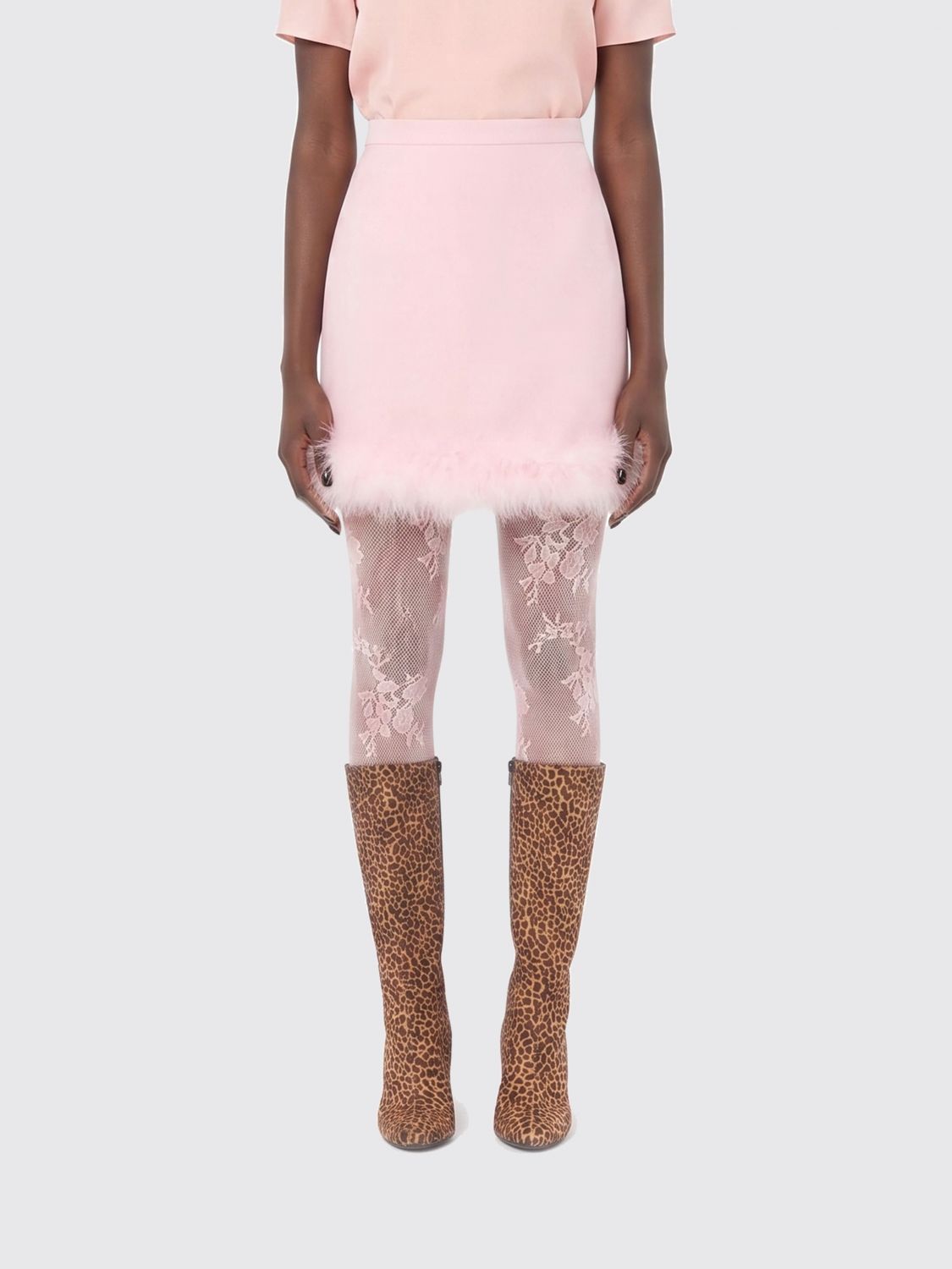 Skirt Woman color Pink