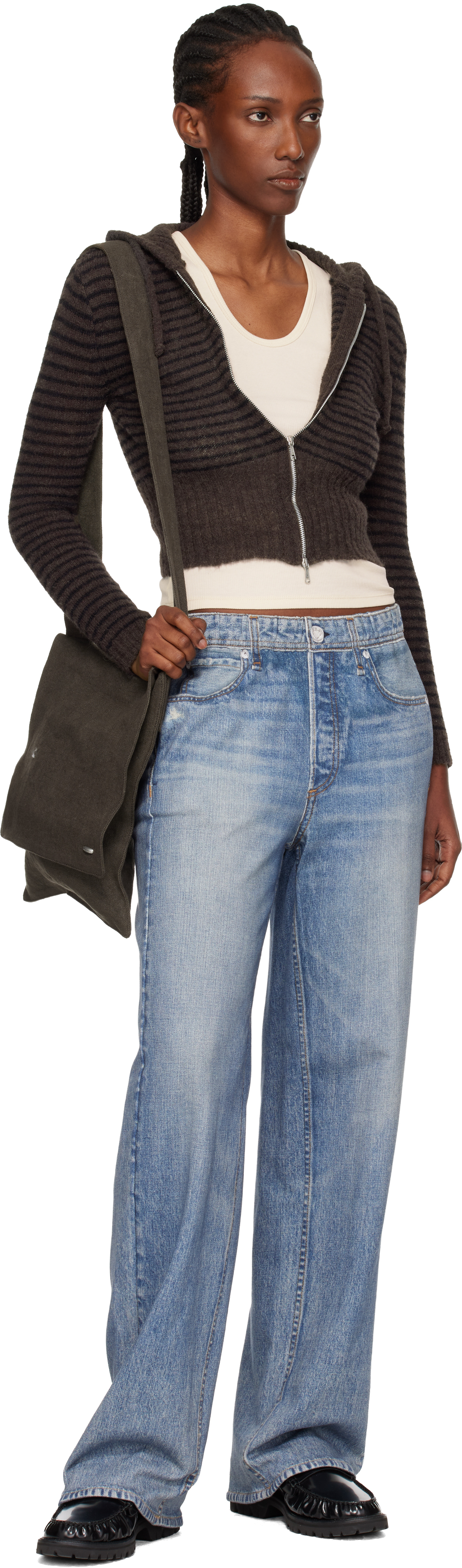 Blue rb Miramar Wide-Leg Jeans