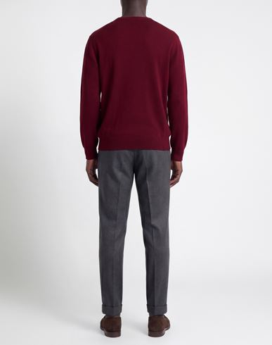 Man Sweater Burgundy Size 40 Merino Wool, Cashmere